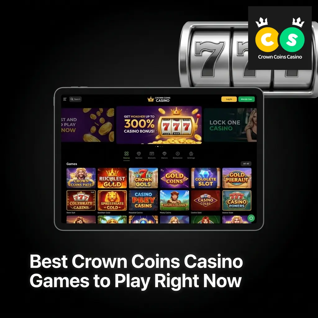 Top 10 Crown Coins Casino games including Big Bass Bonanza, Gates of Olympus, Aviator, and more popular US titles