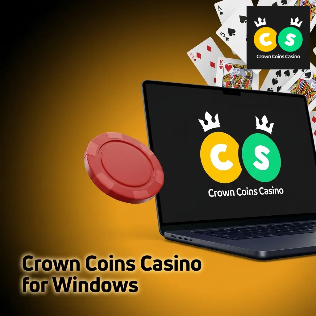 Crown Coins Casino accessible via Windows browser on Chrome, Edge, or Firefox with no download required