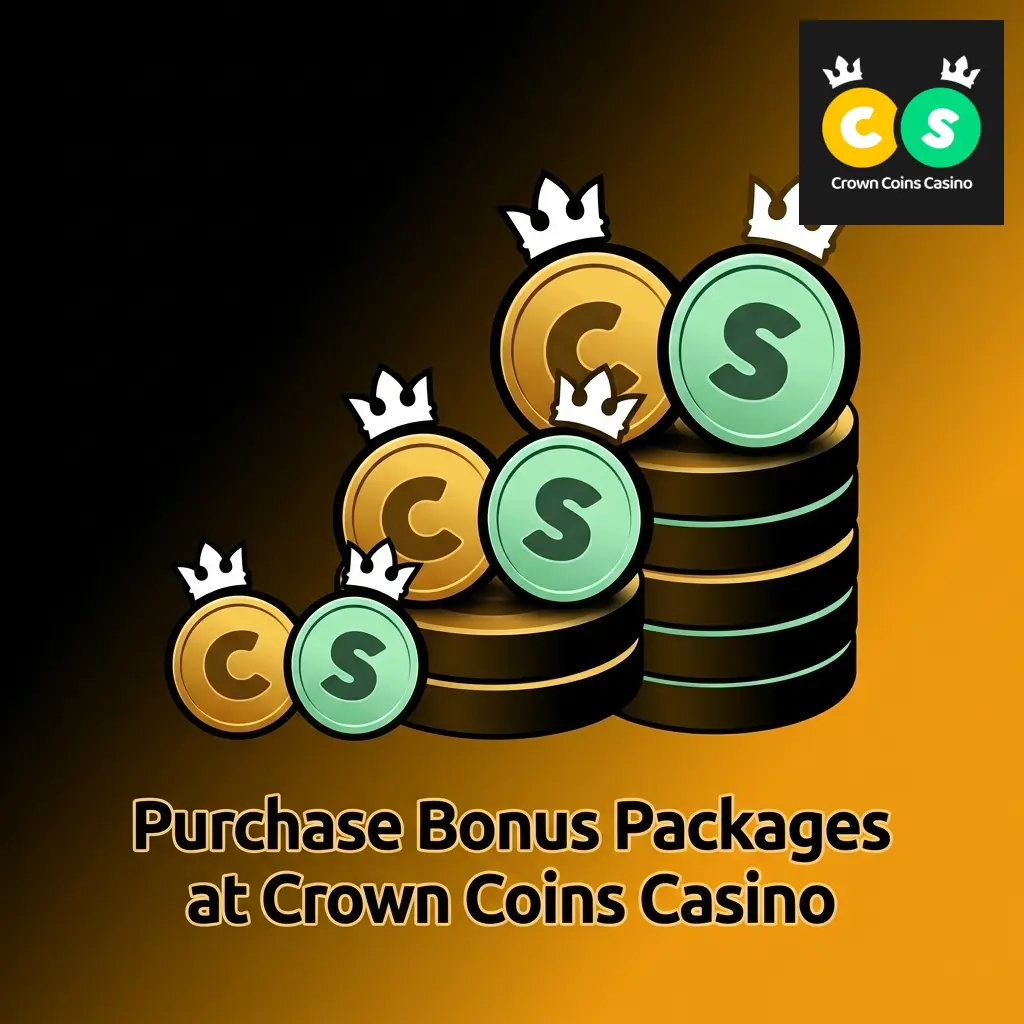 Crown Coins Casino purchase bonus packages showing Sweeps Coins rewards scaling with package size for all budgets